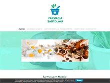 Tablet Screenshot of farmaciasantolaya.com